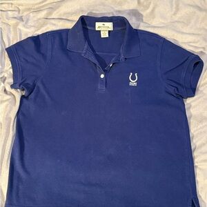 Antigua Colts Navy Blue Embroidered Polo